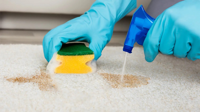 способы удаления пятен с коврового покрытия