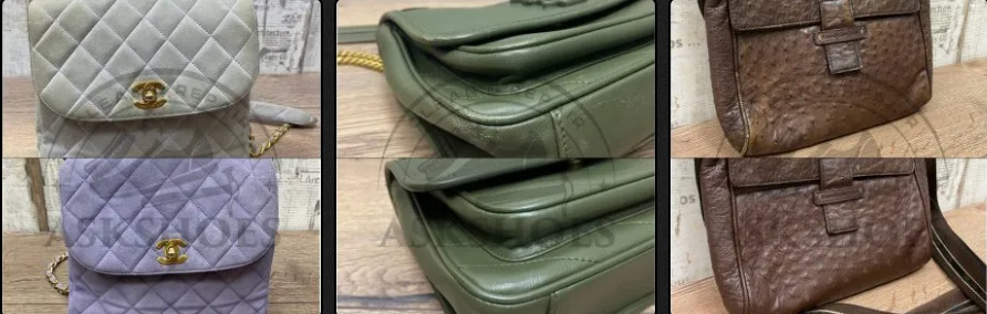 покраска сумки с сохранением заводской текстуры