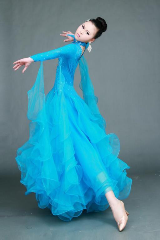 Платье для Латины с градиентом LA 016-01 (Спортивно-бальные танцы)